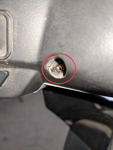 Stripped screw hole